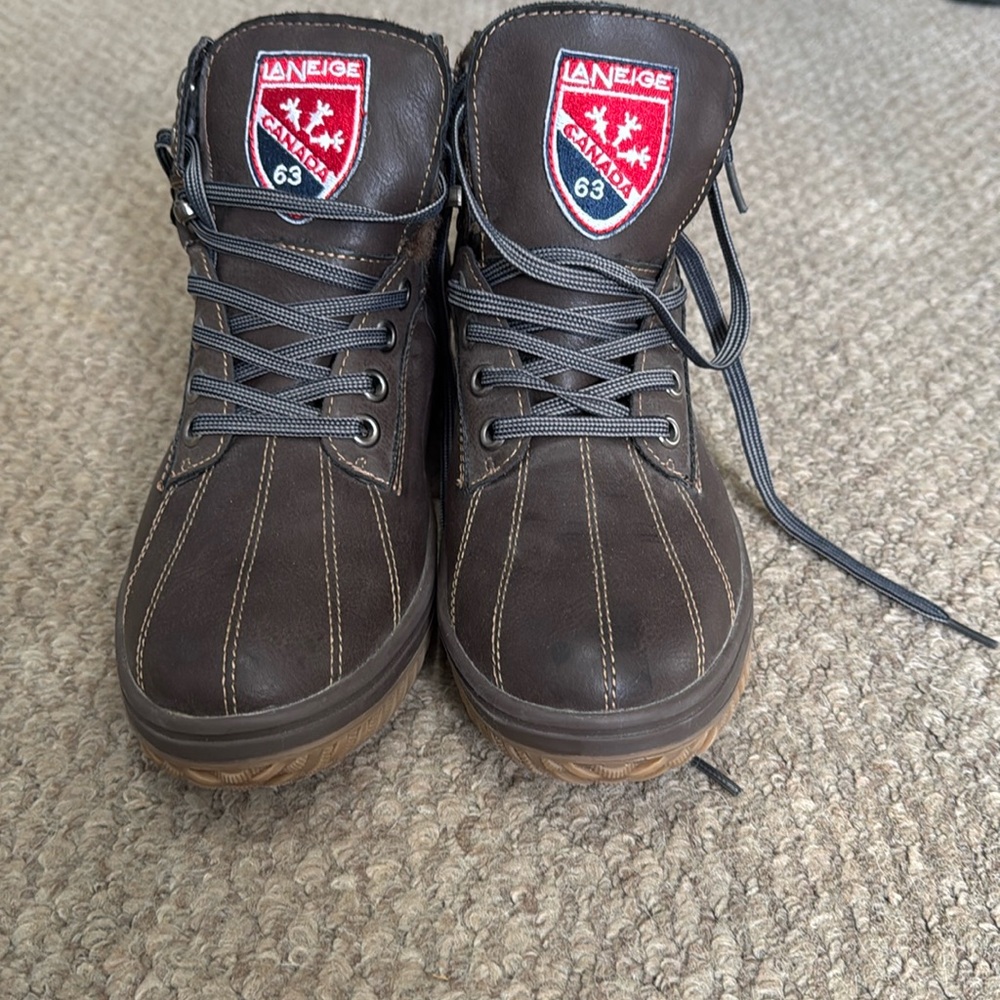 Mens brown liner boots. Size 9.5